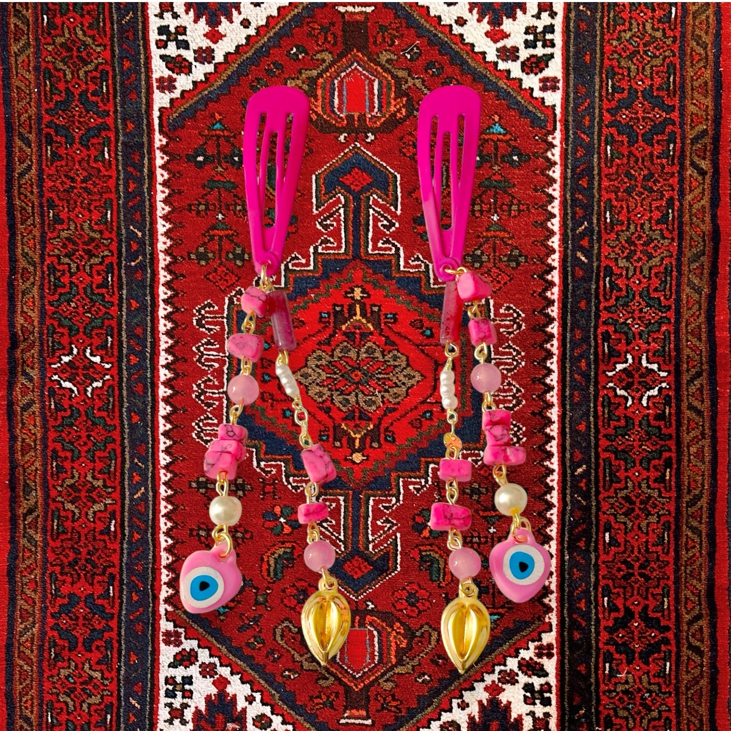 Shades of Pink Crown Clips