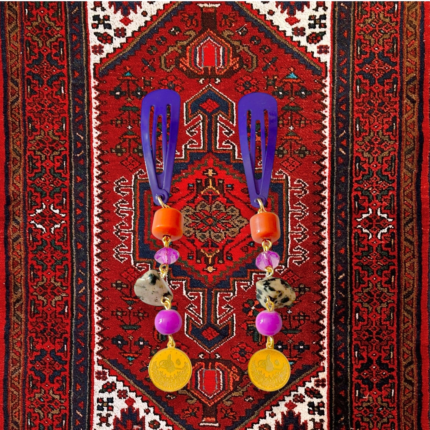 Shades of Purple Crown Clips