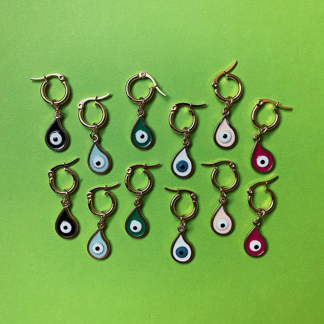 Mini Teardrop Hoops
