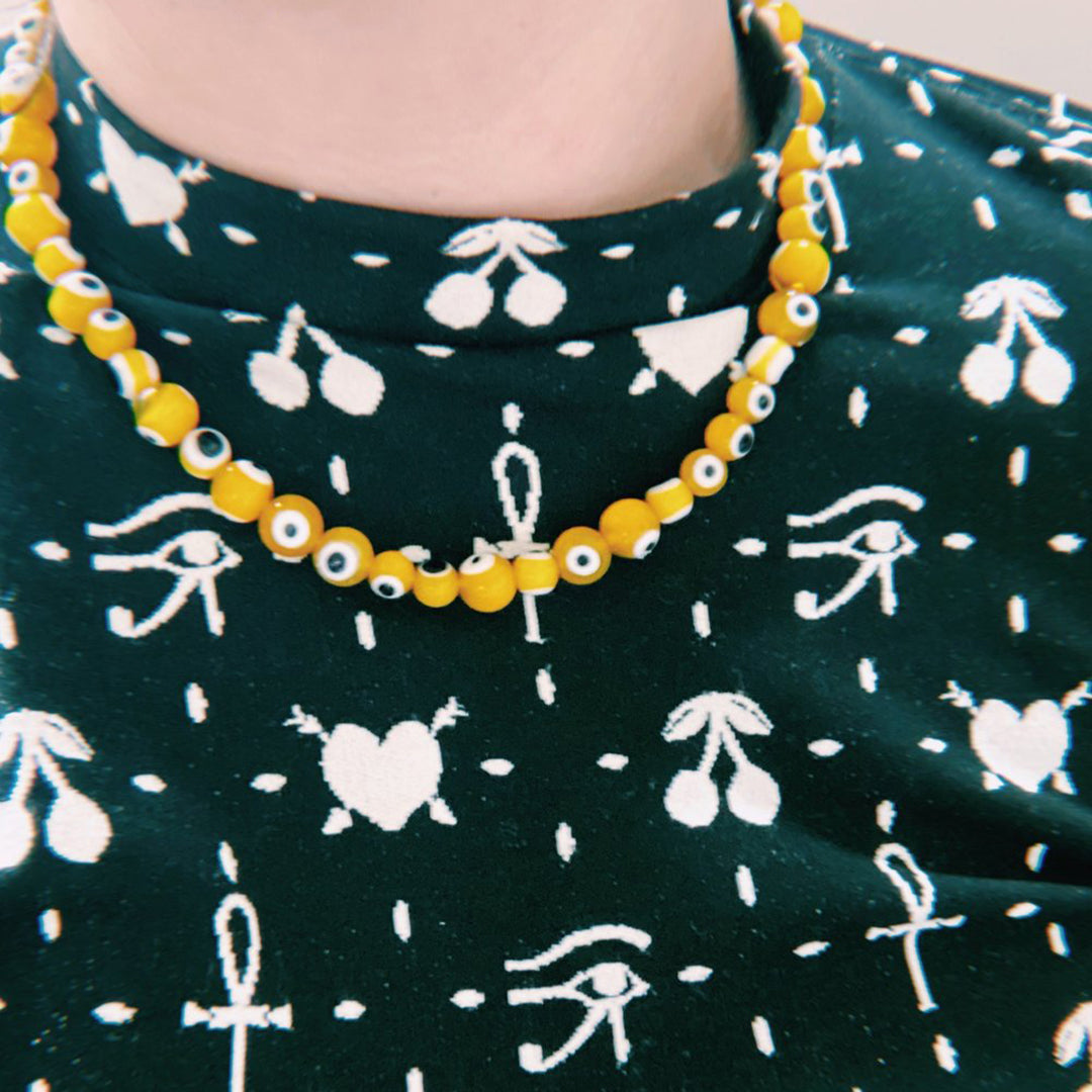 Yellow Nazar Beads