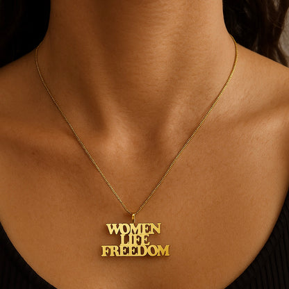 Women Life Freedom Nameplate