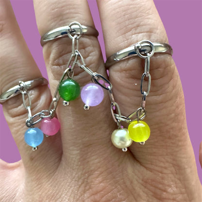 Blush 3 Finger Ring