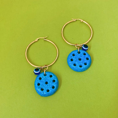 Assyrian Nazar Hoops