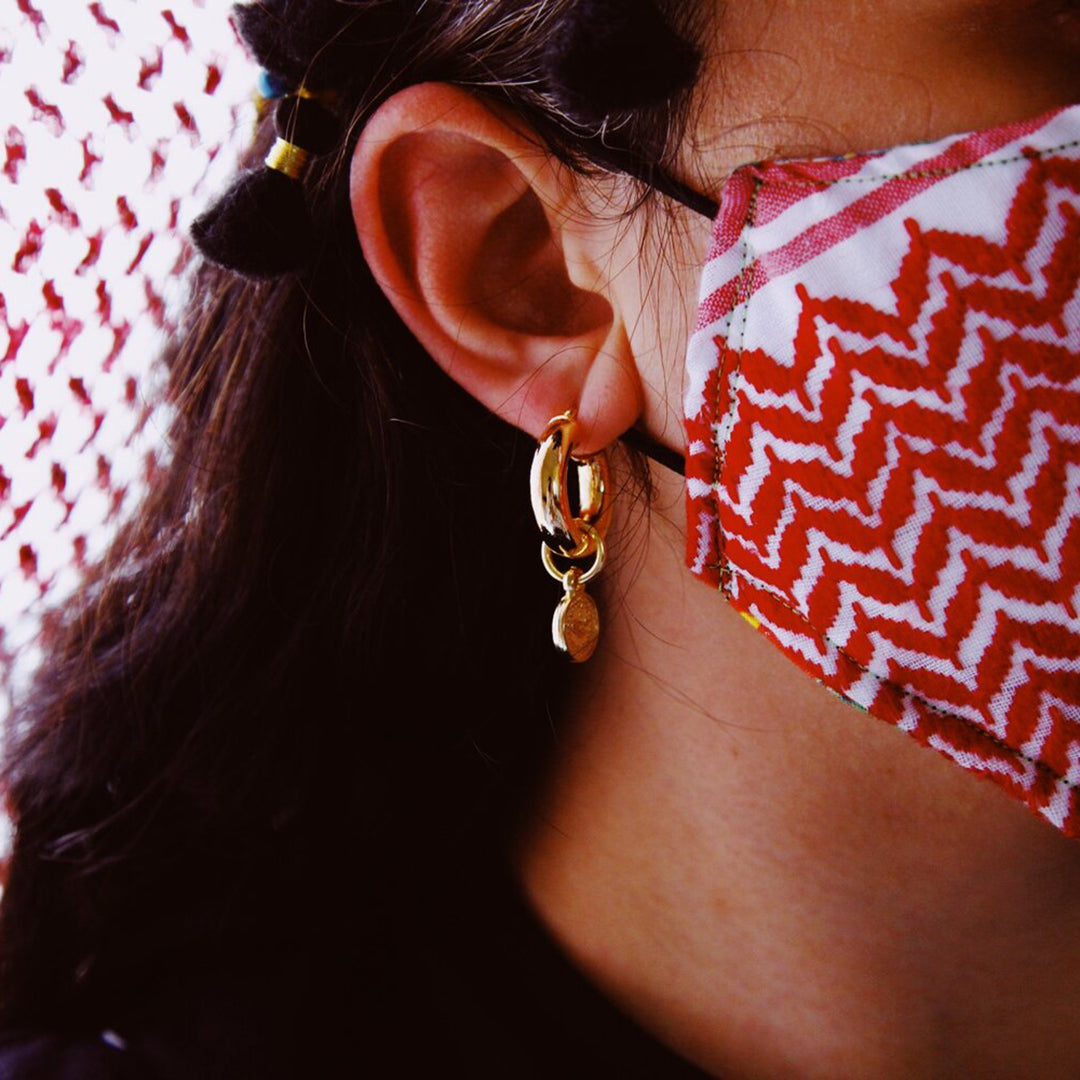Mini Gold Lira Hoops