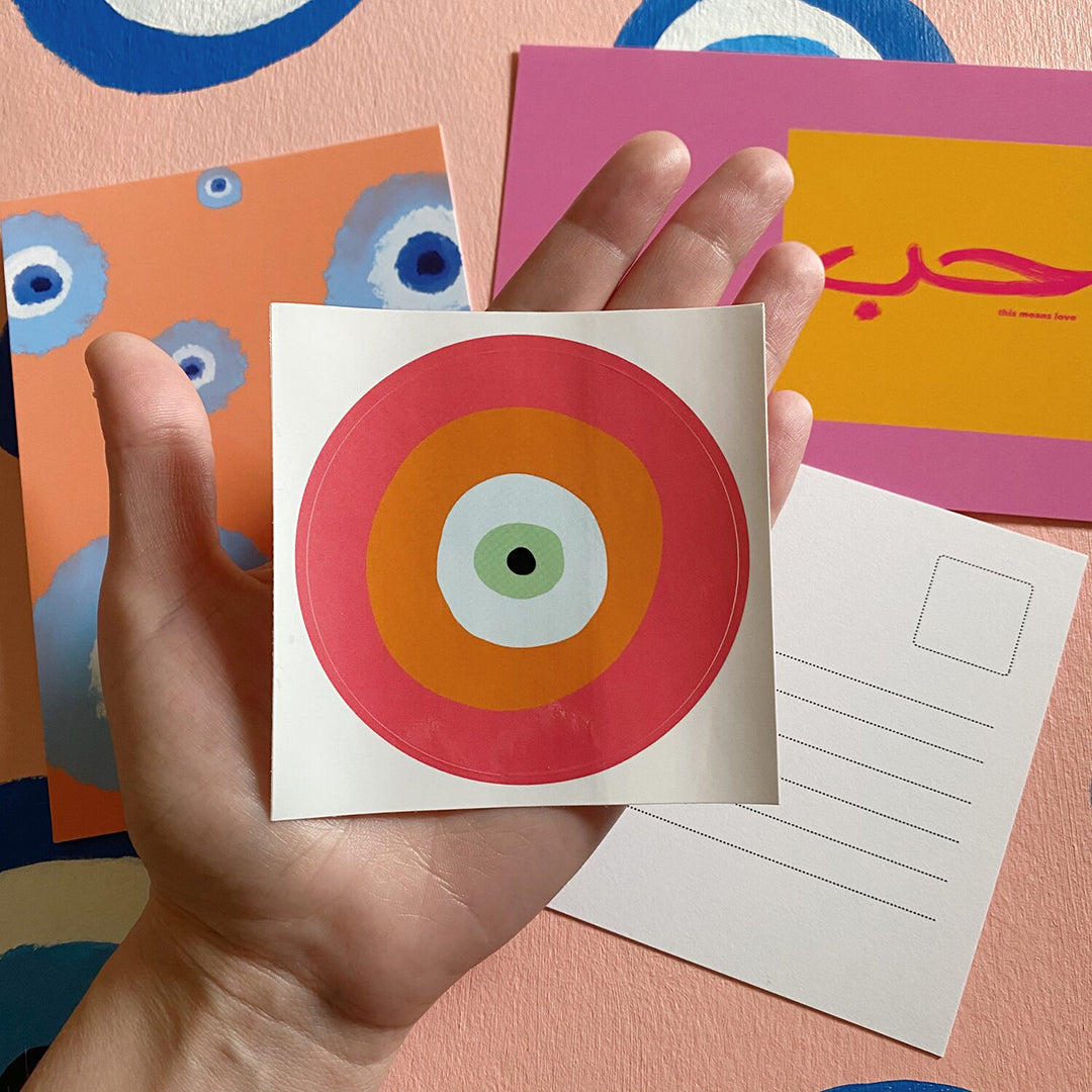 Postcard Sticker Postcard + Sticker Pack – SAYRAN
